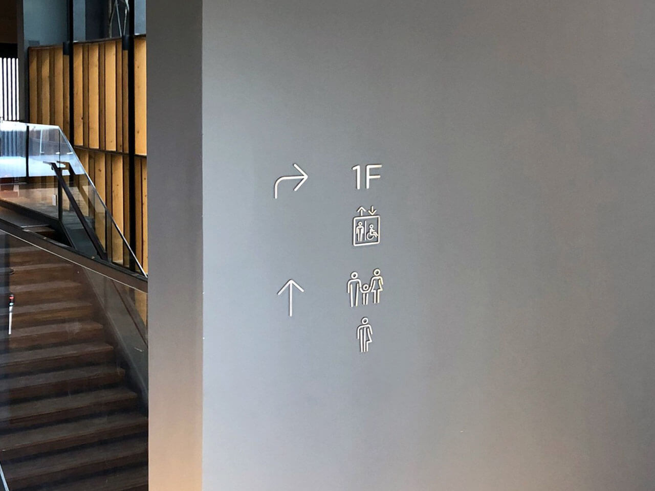 美術館公共空間指標牌規劃製作 立體字 不鏽鋼字